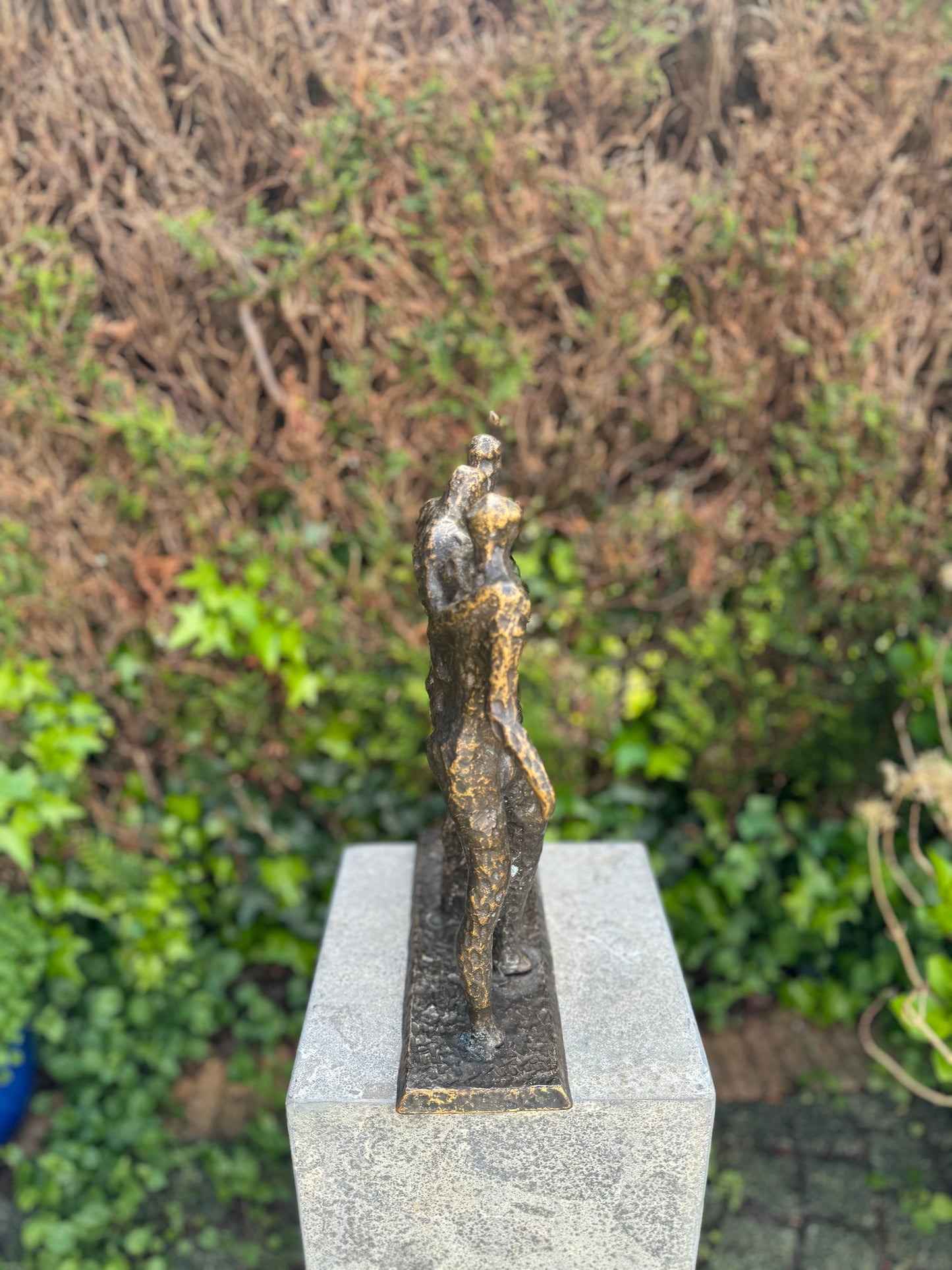 Estátua de Bronze - Os 3 Cavalheiros - 28x10x36cm - 5 kg