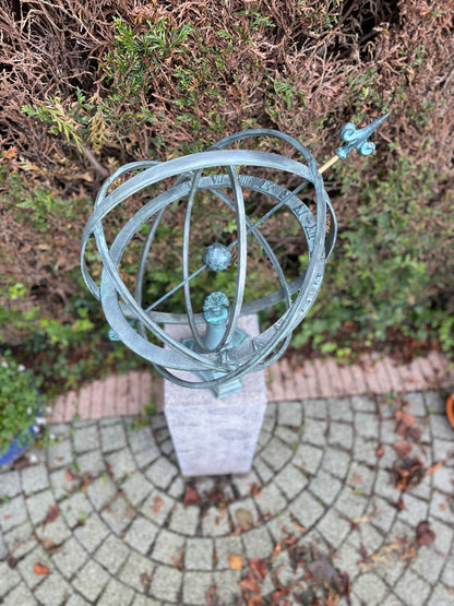 Bronze Sundial -47x47x74cm