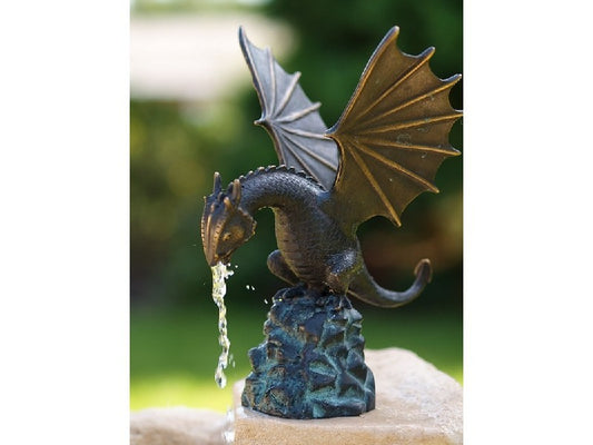 Bronzen Draak 22x14x17cm