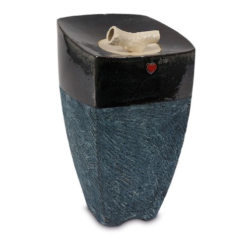 <transcy>Ceramic Urn 26x15.5x15.5cm-3 L</transcy>