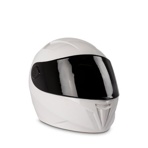 Urna de Cerâmica Capacete Branco